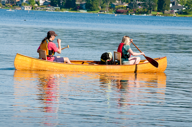Wilderness Tripper Canoe and family